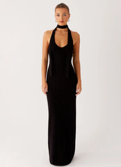 Eddie Knit Maxi Dress - Black