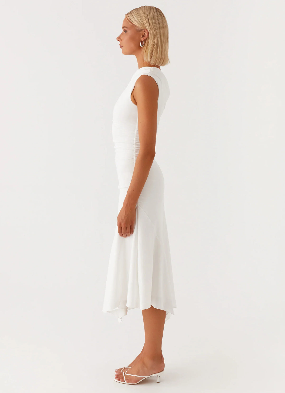 Byron Midi Dress - White